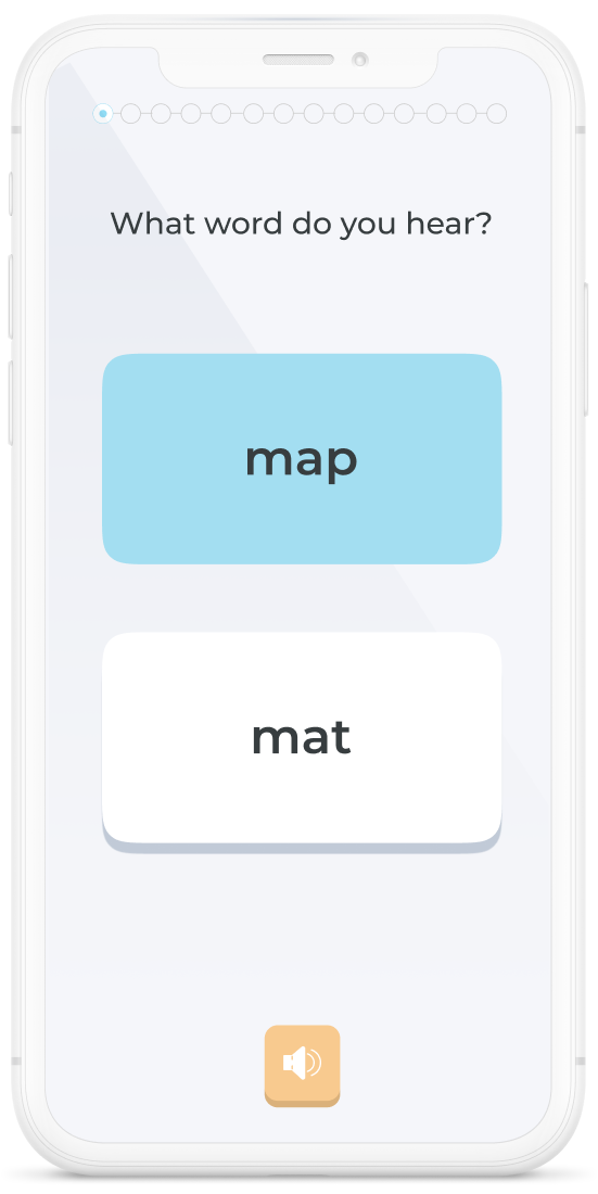 GoLexic phoneme discrimination exercise EN