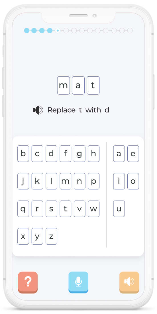 GoLexic blending spelling exercise EN